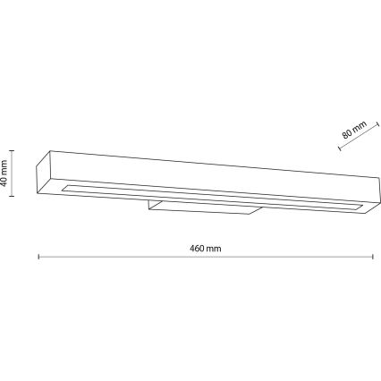 LED Stenska svetilka TEO LED/8W/230V 3000K bor