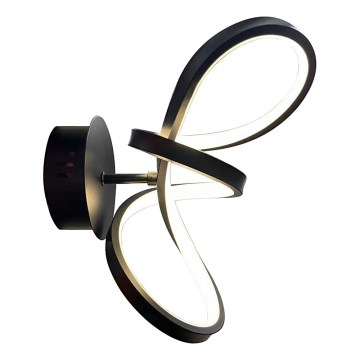 LED Stenska svetilka TESORO LED/15W/230V črna