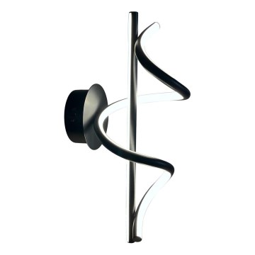 LED Stenska svetilka TWIST LED/12W/230V črna