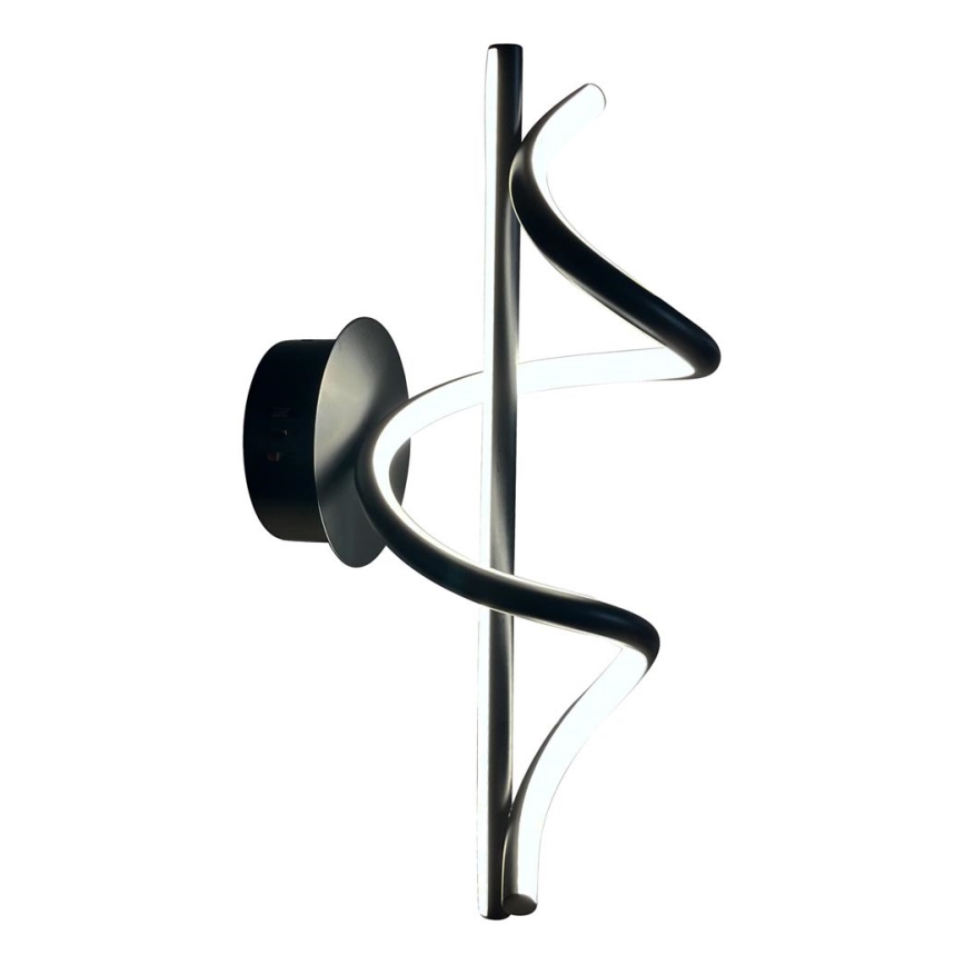 LED Stenska svetilka TWIST LED/12W/230V črna