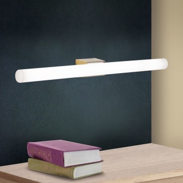 LED Stenska svetilka VISAGIST 1xS14d/8W/230V medenina