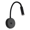 LED Stenska svetilka z USB port LAGOS 1xG9/3W/5V 4000K črna