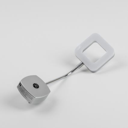LED stenska svetilka za vtičnico LED/3,2W/230V matni krom