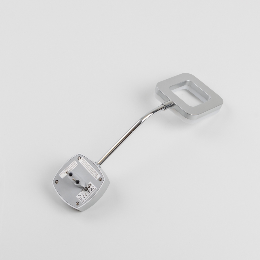 LED stenska svetilka za vtičnico LED/3,2W/230V matni krom