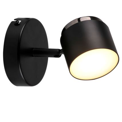 LED Stenski reflektor KUBIK LED/4,2W/230V črn