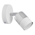 LED Stenski reflektor TUBSSON 1xGU10/4,8W/230V bela/sijajni krom