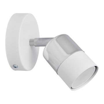 LED Stenski reflektor TUBSSON 1xGU10/4,8W/230V bela/sijajni krom