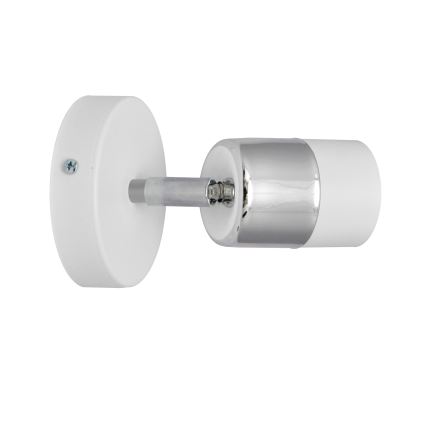LED Stenski reflektor TUBSSON 1xGU10/4,8W/230V bela/sijajni krom