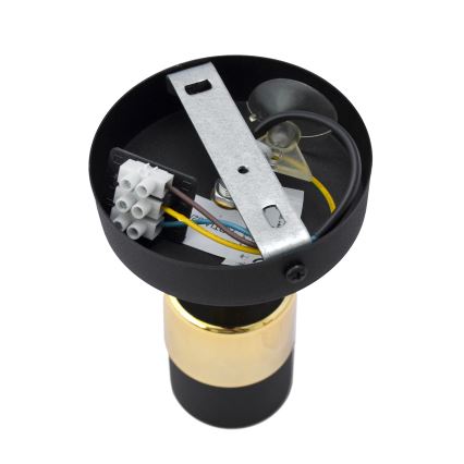 LED Stenski reflektor TUBSSON 1xGU10/4,8W/230V črna/zlata
