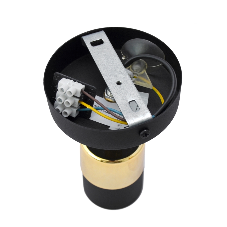 LED Stenski reflektor TUBSSON 1xGU10/4,8W/230V črna/zlata