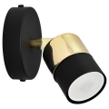 LED Stenski reflektor TUBSSON 1xGU10/6,5W/230V črna/zlata