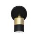 LED Stenski reflektor TUBSSON 1xGU10/6,5W/230V črna/zlata