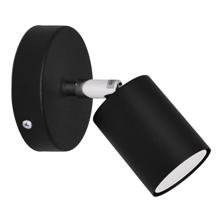 LED Stenski reflektor TUNE 1xGU10/4,8W/230V črna