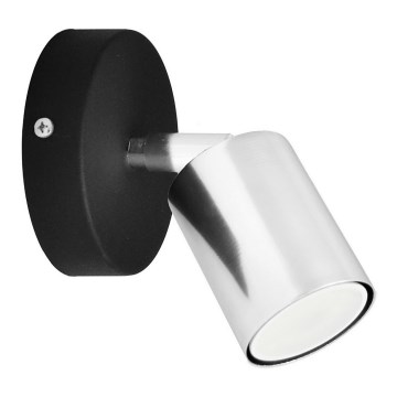 LED Stenski reflektor TUNE 1xGU10/4,8W/230V mat krom/črna