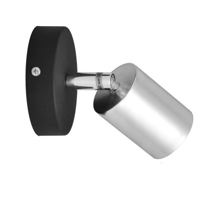 LED Stenski reflektor TUNE 1xGU10/4,8W/230V mat krom/črna