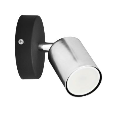 LED Stenski reflektor TUNE 1xGU10/4,8W/230V mat krom/črna