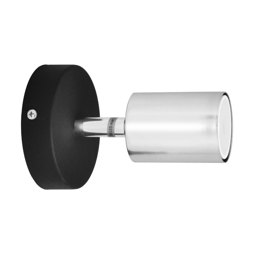 LED Stenski reflektor TUNE 1xGU10/4,8W/230V mat krom/črna