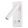 LED Stenski reflektor z USB LED/2W/230V bela