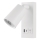 LED Stenski reflektor z USB LED/5W/230V bela