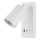 LED Stenski reflektor z USB LED/5W/230V črna