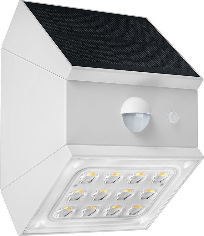 LED stensko solarno svetilo s senzorjem LED/2,5W/3,7V 3000/4000/6000K IP65 1200 mAh bela