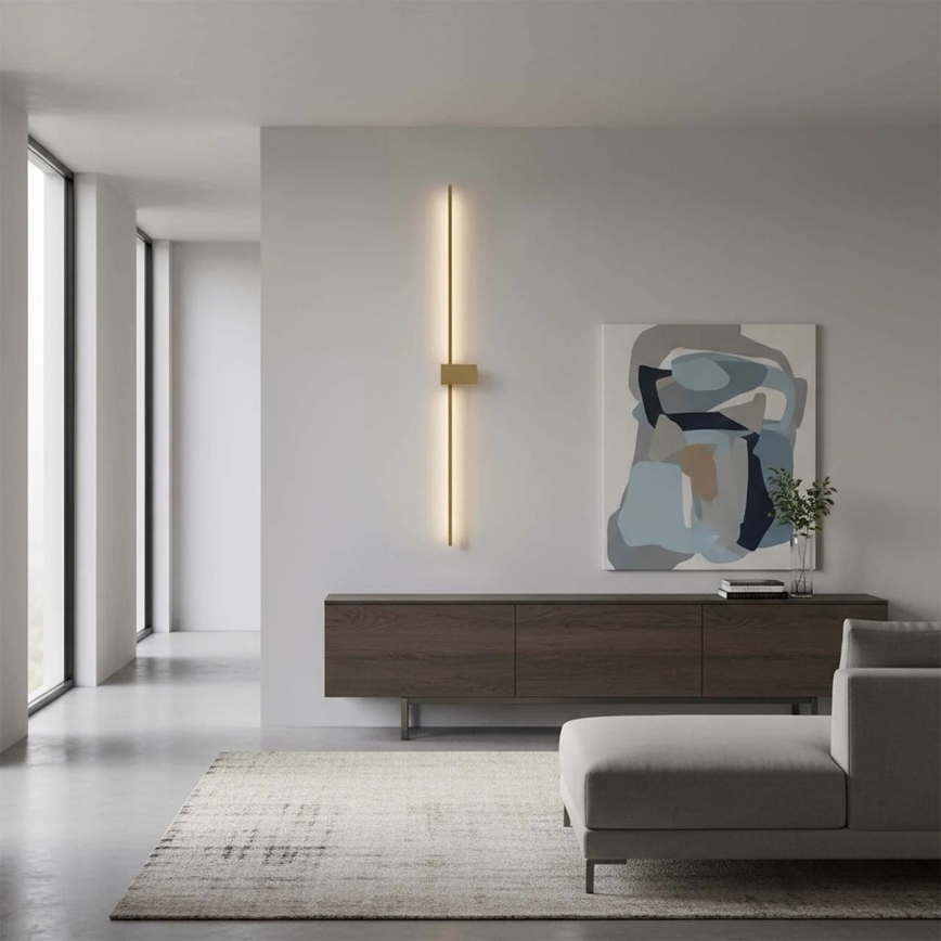 LED stensko svetilo AISHA LED/20W/230V 4000K 120 cm zlato