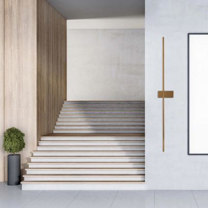 LED stensko svetilo AISHA LED/20W/230V 4000K 120 cm zlato