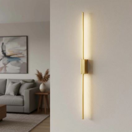LED stensko svetilo AISHA LED/20W/230V 4000K 120 cm zlato