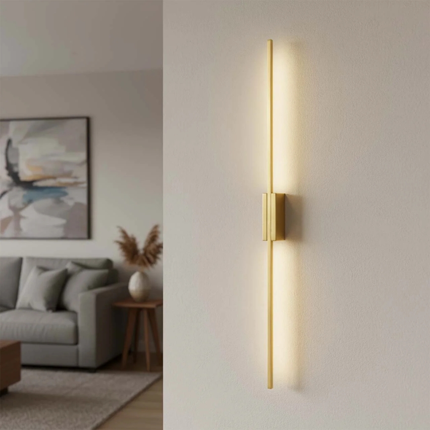 LED stensko svetilo AISHA LED/20W/230V 4000K 120 cm zlato