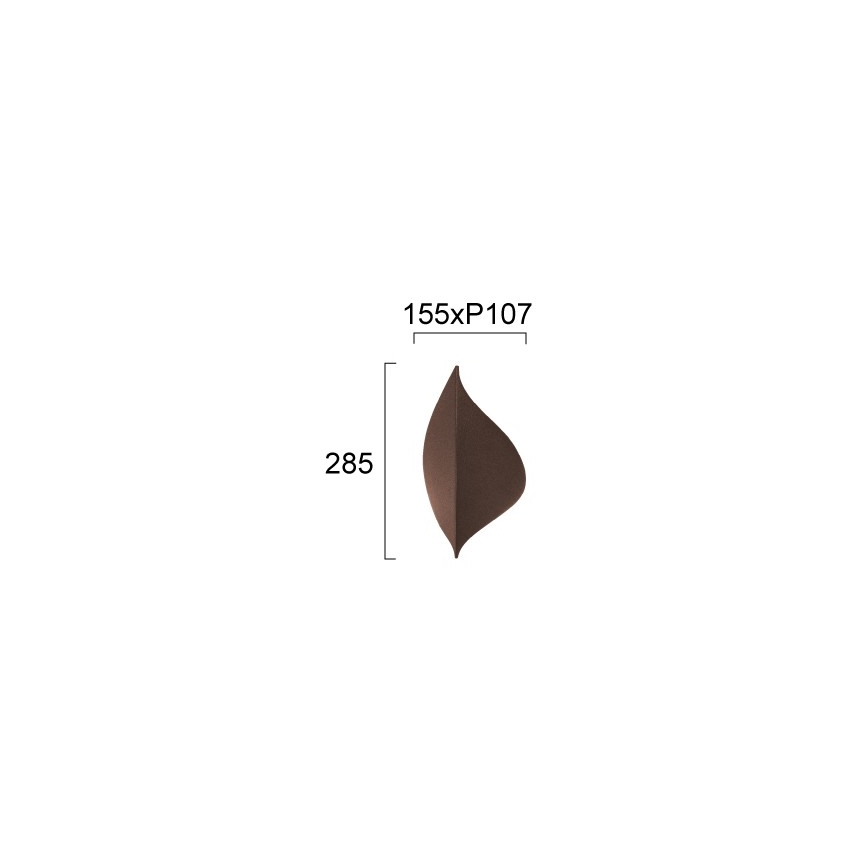 LED stensko svetilo AMALFI LED/10W/230V rjavo