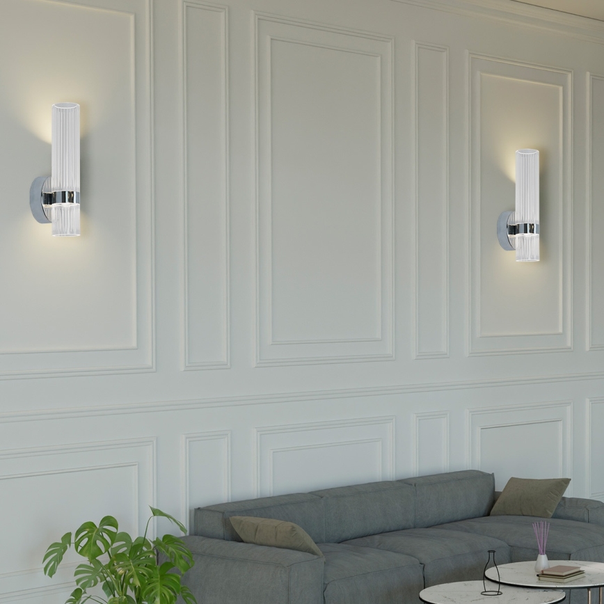 LED stensko svetilo AMBIENTE LED/6W/230V 3000/4000/6000K sijajni krom