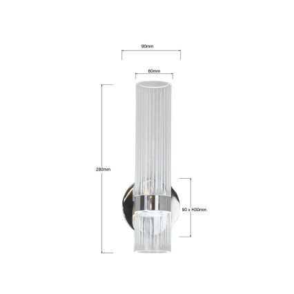 LED stensko svetilo AMBIENTE LED/6W/230V 3000/4000/6000K sijajni krom