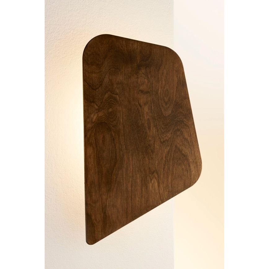 LED stensko svetilo BUTTON LED/4W/230V 41x25 cm dekor oreh