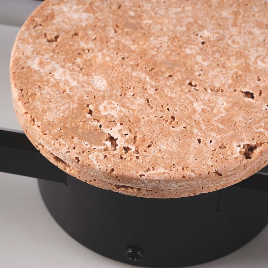 LED stensko svetilo FLORENTYNA LED/24W/230V 4000K črna/bež