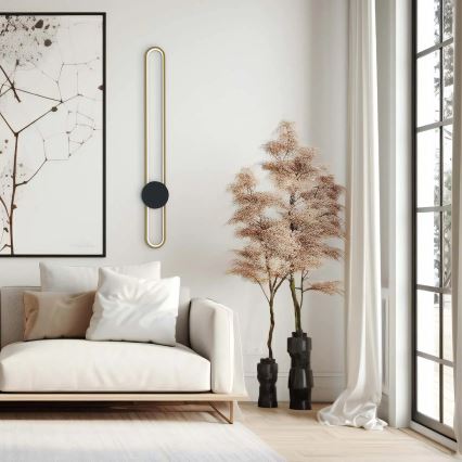 LED stensko svetilo FLORENTYNA LED/24W/230V 4000K zlata/črna