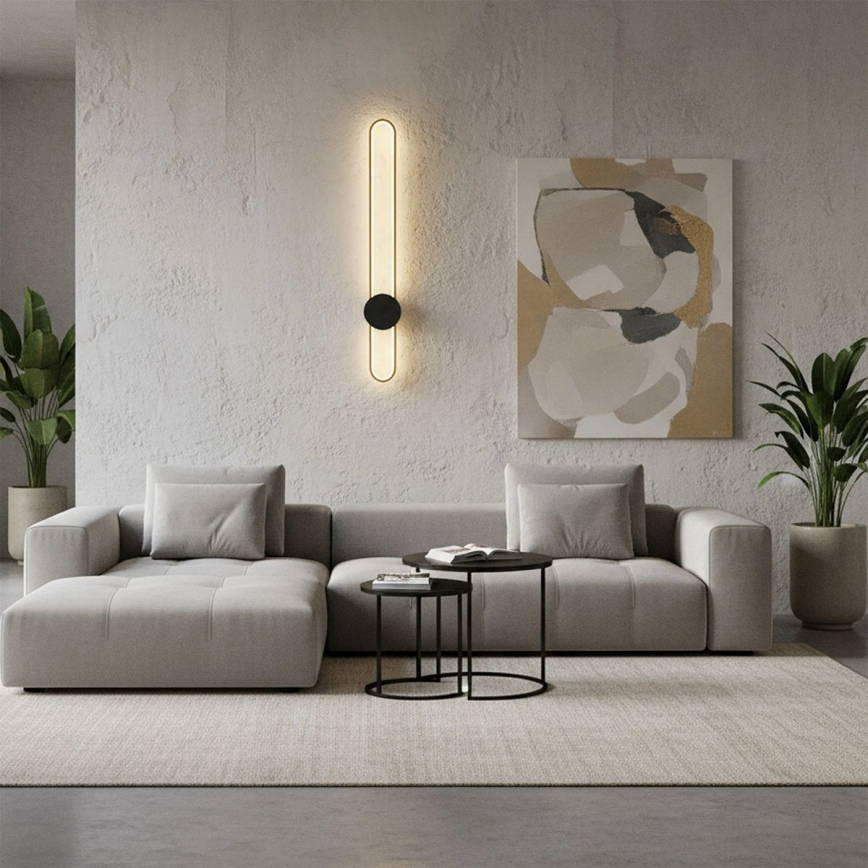 LED stensko svetilo FLORENTYNA LED/24W/230V 4000K zlata/črna