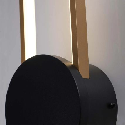 LED stensko svetilo FLORENTYNA LED/24W/230V 4000K zlata/črna