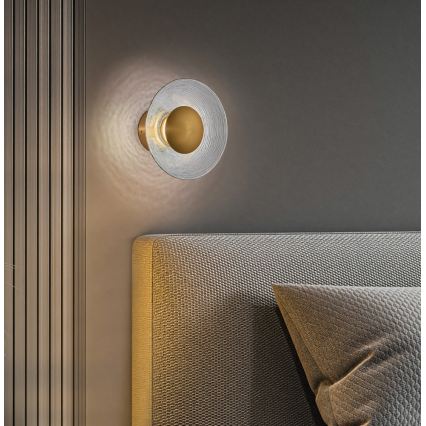 LED stensko svetilo GLAMOUR LED/9W/230V zlato