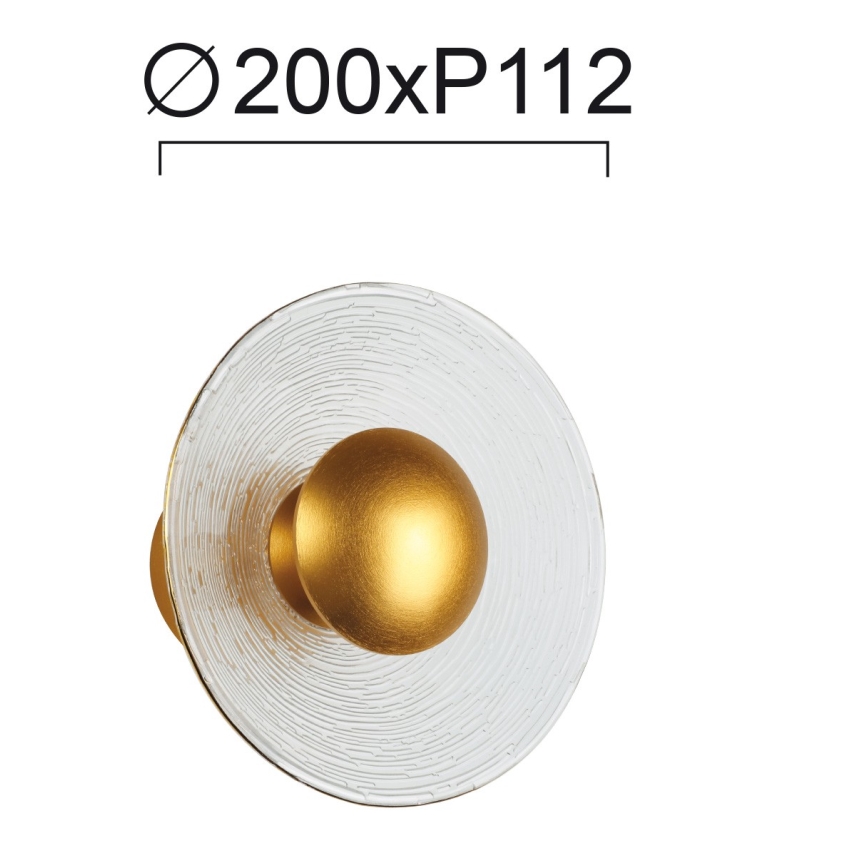 LED stensko svetilo GLAMOUR LED/9W/230V zlato