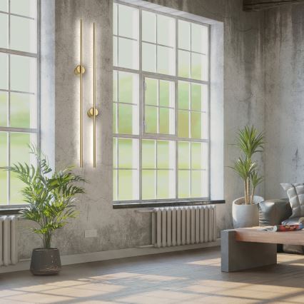 LED stensko svetilo LANA LED/12W/230V 4000K mat zlate barve