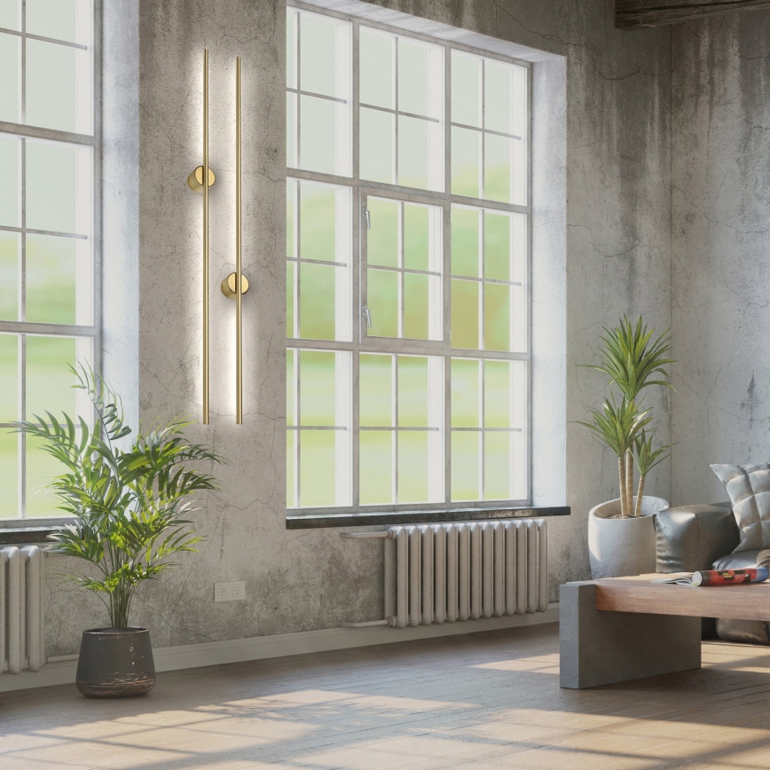 LED stensko svetilo LANA LED/12W/230V 4000K mat zlate barve