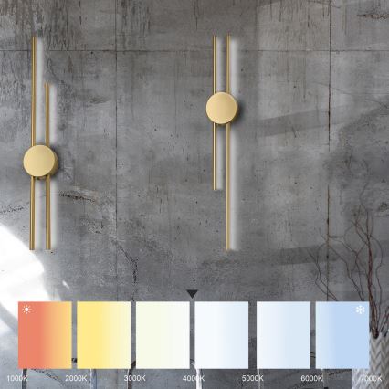 LED stensko svetilo LANA LED/15W/230V 4000K matno zlato