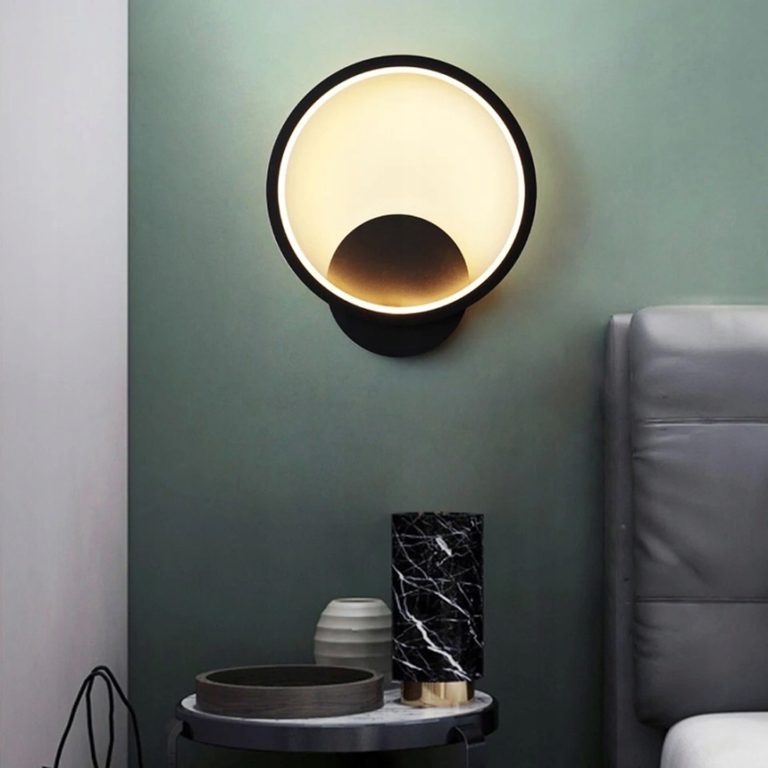 LED stensko svetilo LED/14W/230V črno