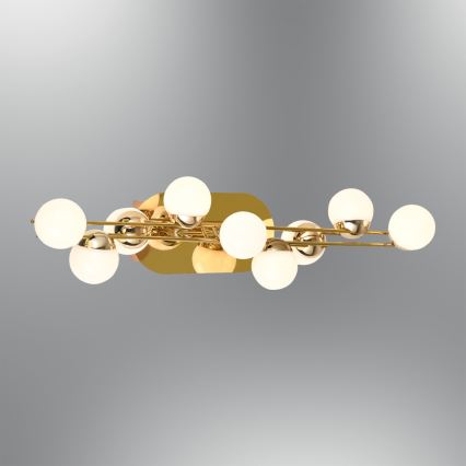 LED stensko svetilo MARS LED/12W/230V 3000K zlato