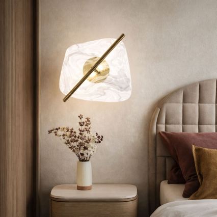 LED stensko svetilo RELAX LED/5W/230V zlato/belo