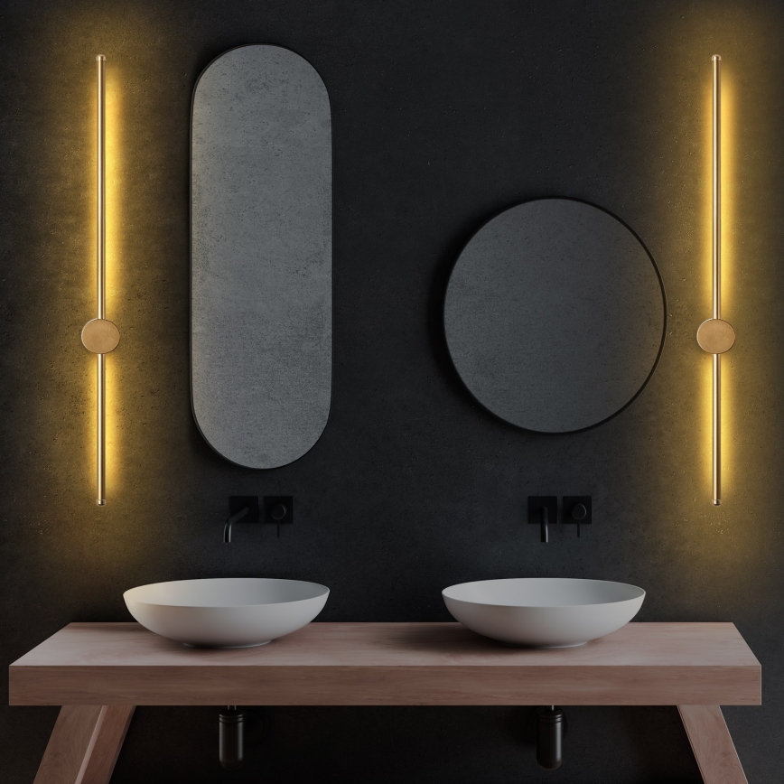 LED stensko svetilo SWORD LED/13W/230V 3000K matno zlato