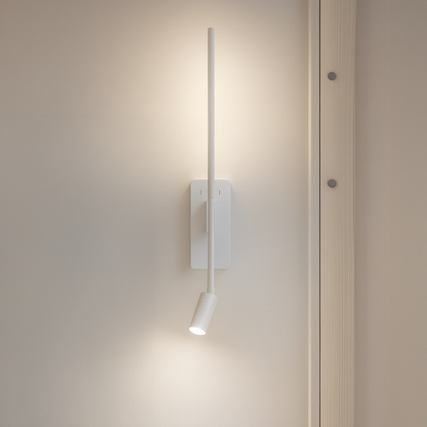 LED stensko svetilo TORCH LED/6W/230V + LED/3W belo