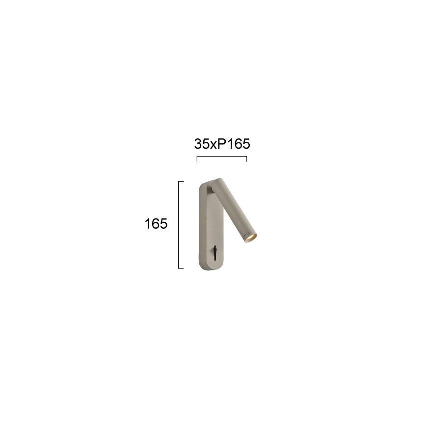 LED stensko točkovno svetilo ABRIEL LED/6W/230V, bež
