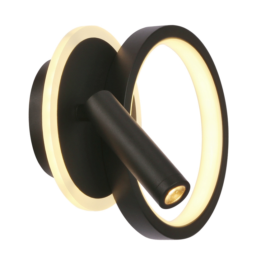 LED stensko točkovno svetilo MONET LED/16W/230V črno