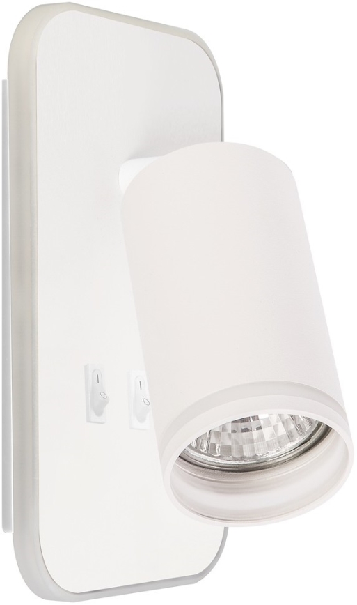 LED stensko točkovno svetilo PIPE 1xGU10/10W/230V + LED/6W bela